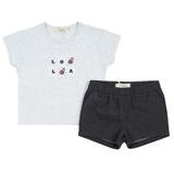 Lola Woven Denim Short Set