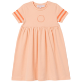 Hopscotch Girls Dress With Stripes Trim