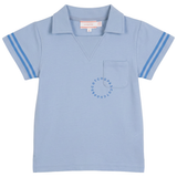 Hopscotch Boys Polo With Stripes At Sleeves