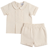Jolie Capri Linen Double Breasted Boys Set