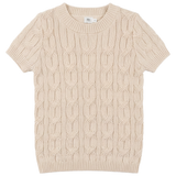 Mr. Mr. Boys Mix Cable Knit Sweater - Dark Almond