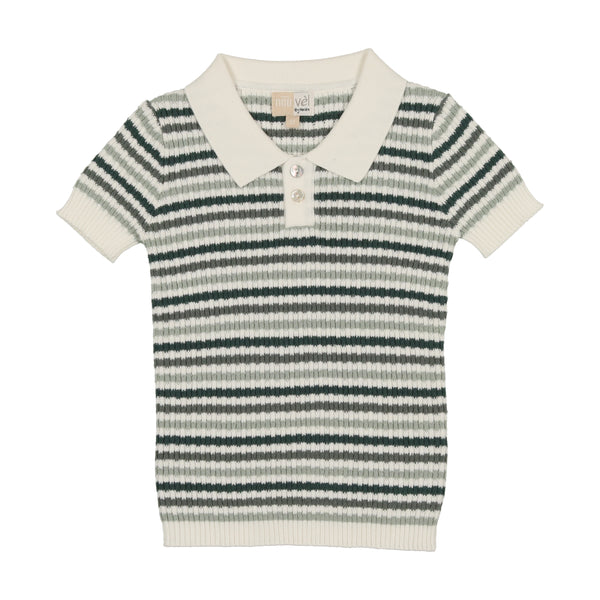 Noovel Striped Boys Polo Shirt