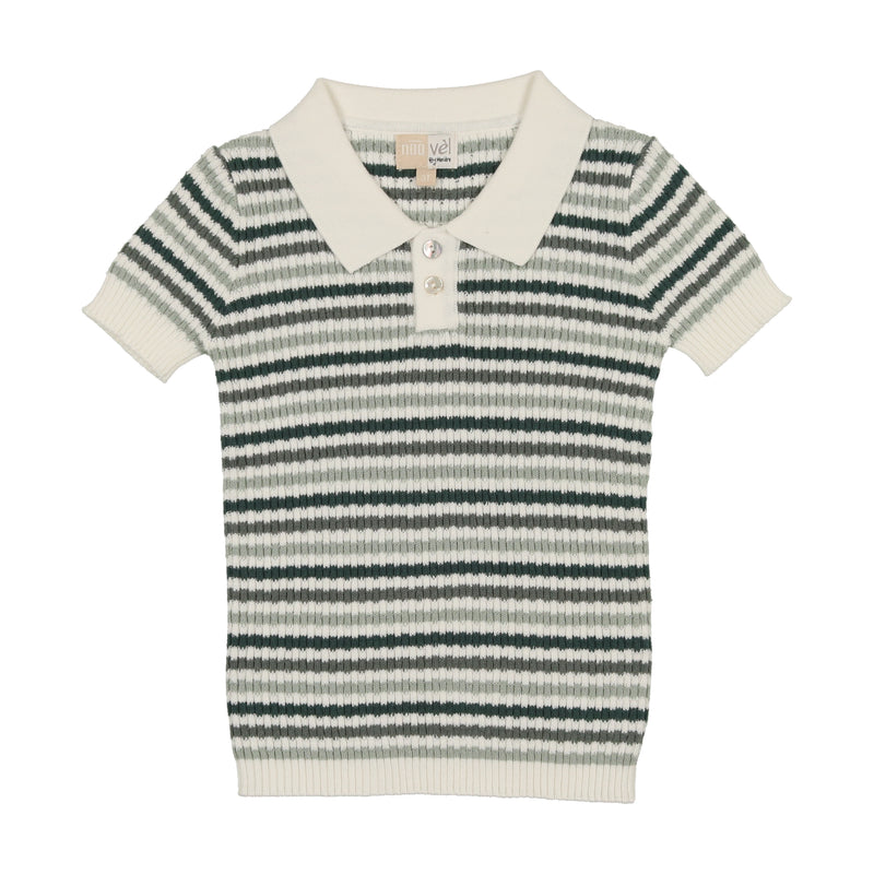 Noovel Striped Boys Polo Shirt