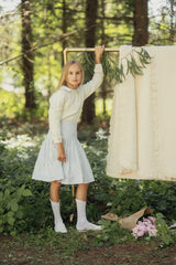 Numu Micro Checked Removable Collar Sweater