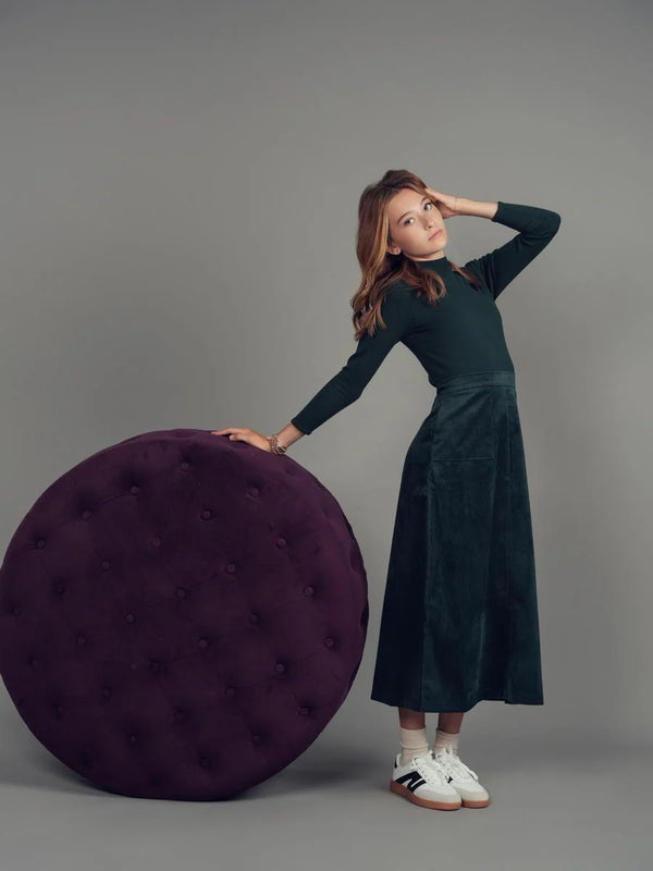 Teela Knit Mockneck Green