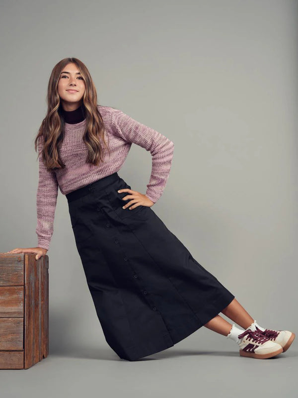 Teela Button Down Midi Skirt