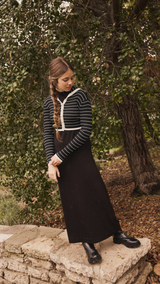 Pashmini Selena Collared Overlay Maxi