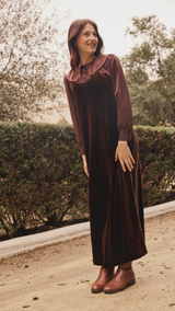 Pashmini Scarlet Blouse and Velvet Jumper Set