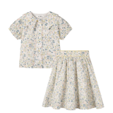 Nou Nelle Floral Yellow Blouse and Skirt