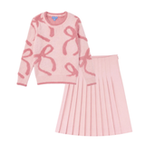 Pompomme Mohair Bow Top and Skirt