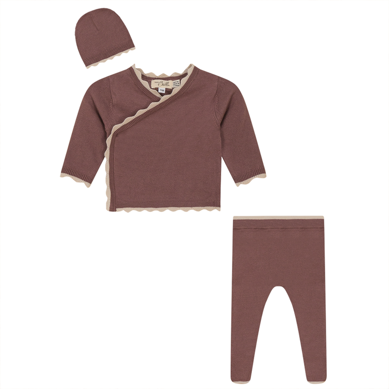 Bebe Bella Girls Knit Wrap Set