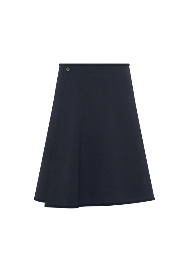 Charlotte & George Ponte Flare Wrap Skirt