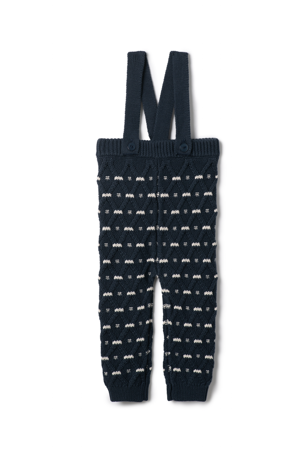 Charlotte & George Stripe Knit Overall