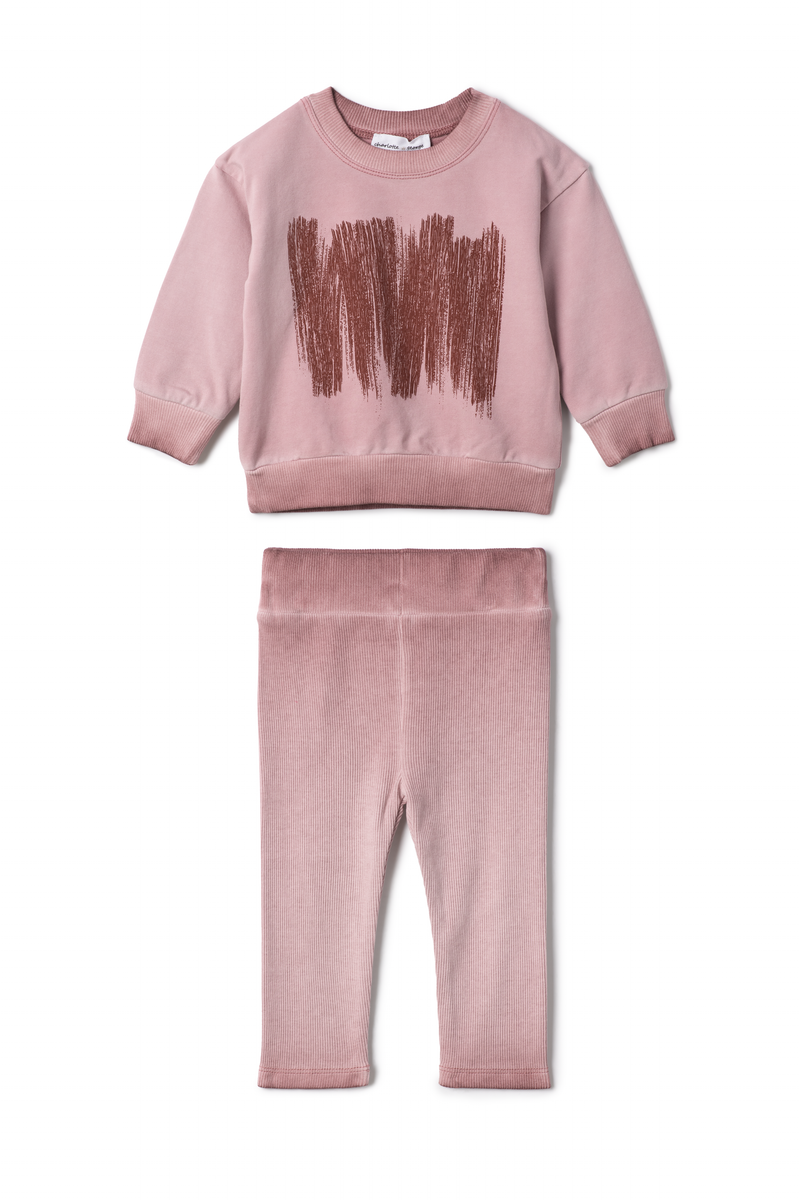 Charlotte & George Painted Print Set - Rose