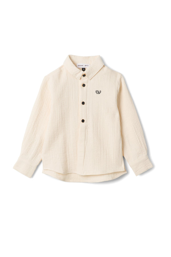 Charlotte & George Boys White Shirt