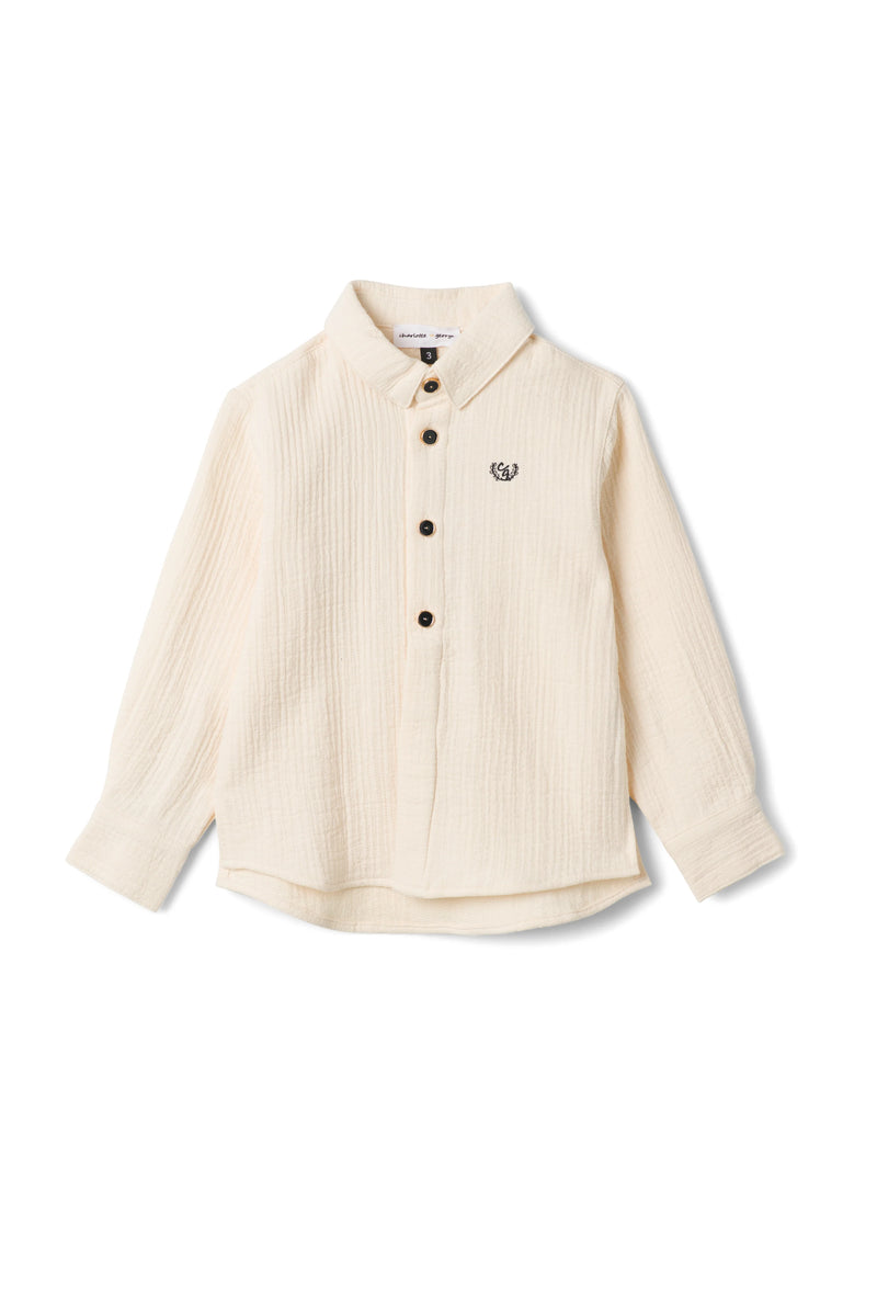 Charlotte & George Boys White Shirt