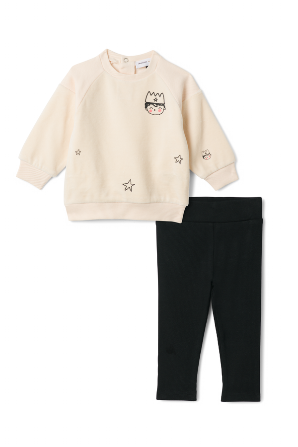 Charlotte & George Boys Face Print Set