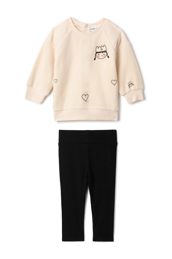 Charlotte & George Girls Face Print Set
