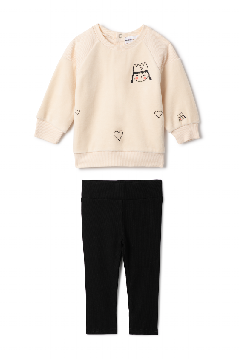 Charlotte & George Girls Face Print Set