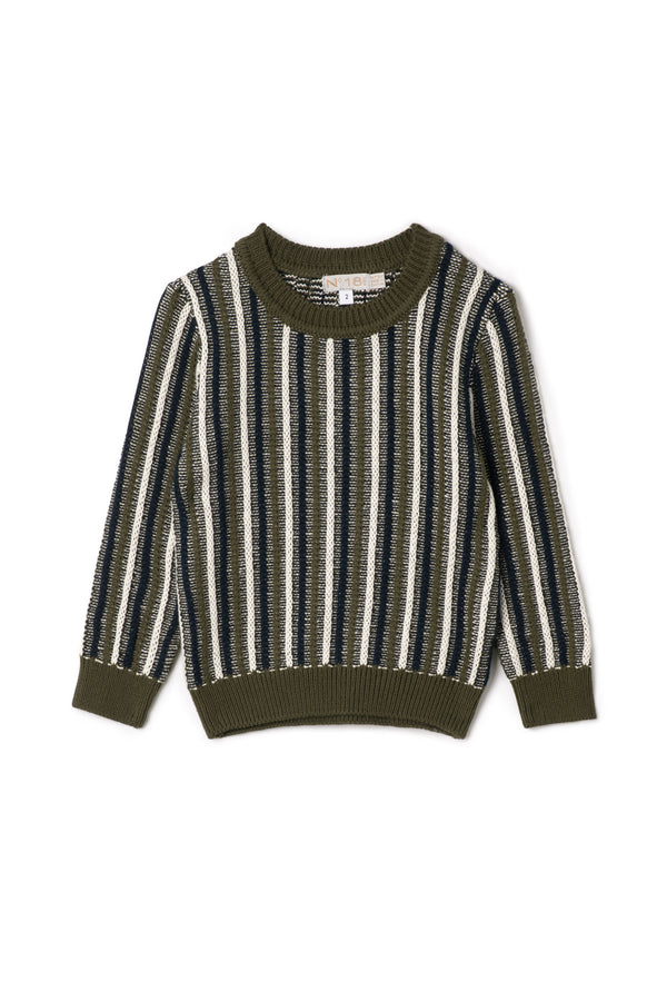 No18 Kids Multicolor Stripe Sweater