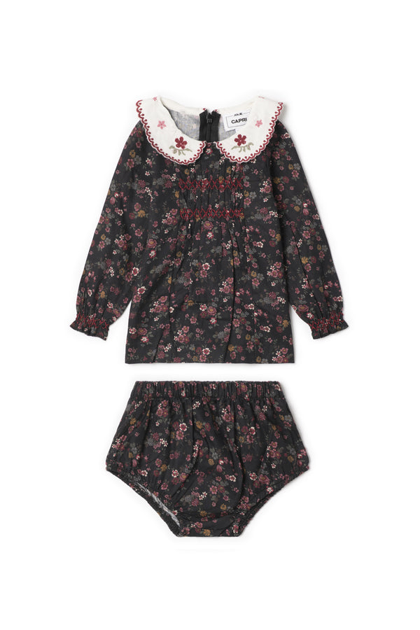Jolie Capri Floral Collared Set