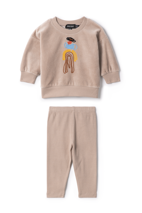 Space Grey Rope Embroidery Set Boys
