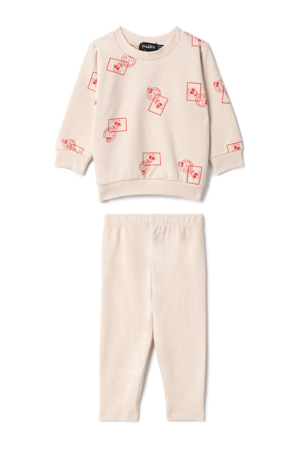 Puddles Stamp Print Set Red