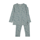 Bonjoy Farmhouse Toile Pajamas - Blue