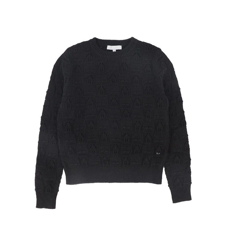 BACE Checked Bubble Knit Sweater