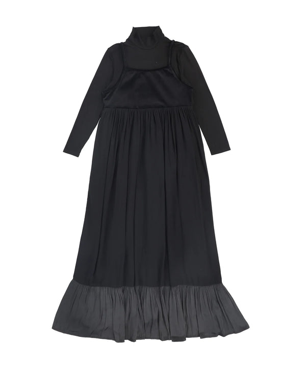 BACE Velour Top Silk Maxi Dress