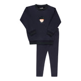 Elys & Co French Terry Scottish Navy 2 PC Set  - Navy