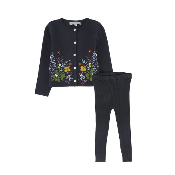 BACE Embroidered Cardigan Set