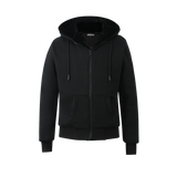 T.O. Removable Fur Hoodie - Black
