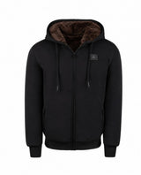 T.O. Fully Lined Fur Hoodie - Dark Brown