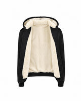 T.O. Fully Lined Fur Hoodie - Off White