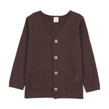 Analogie Boys Cardigan Blazer - Chocolate Brown