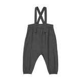 Analogie Plaid Edition Boys Long Romper  - Mid Grey