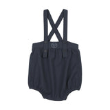 Analogie Plaid Edition Boys Romper  - Navy