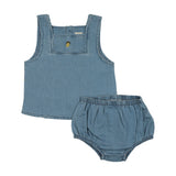 Analogie Denim Capsule Toddler Boy Set - Blue Tencel