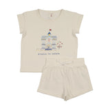 Analogie House Marled Set Boy - Cream