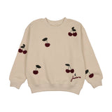 Analogie Cherry Patch Sweatshirt  - Ecru