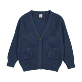Analogie Grandpa Cardigan - Vintage Blue Heather