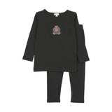 Lil Legs Classic Lounge Set  - Black