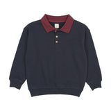 Analogie Denim Day Boys Sweatshirt Polo  - Navy