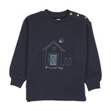 Analogie Sweet Campaign Boys Embroidered Sweatshirt - Navy