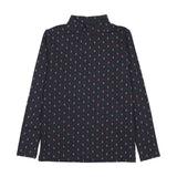 Analogie Sweet Campaign Printed Mockneck  - Navy Print