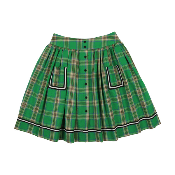Maisonita Plaid Skirt with Pockets
