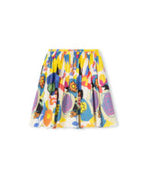 Lilou Color Printed Elastic Skirt