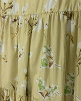 Minimal Parker Floral Gathered Cotton Midi Dress