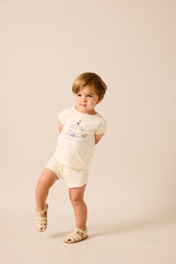 Analogie House Marled Set Boy - Cream